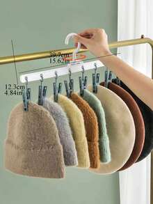 1pc Cap Storage Organizer, Baby Hat Rack Hook Hanger For Bags And Hats - Multicolor - View 5