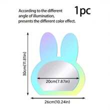 1pc Cat Shaped Mirror Decoration Wall Sticker, 2mm Thick Acrylic Material Mirror Decal, Suitable For Bedroom, Living Room, Bathroom, KitchenToilet Sticker,Stickers,Wall Decal,Vinly Decal For Home Decorations,Spring Decoration Items Refesh Your Home,Rama Decoration Stickers