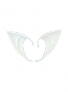 Accessoire de fête cosplay d'oreilles courtes, pointes d'oreilles de vampire pour spectacle de fantaisie Renaissance, bal masqué et fête d'Halloween