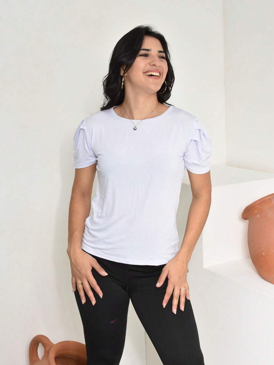 Women T-Shirts - 白色 - 查看 1