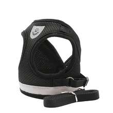 1入通風貓控背帶和繩索防逃寵物衣服小貓幼犬背心可調節易控制反光貓控背帶 - 紅色 - 查看 8