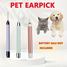 Ear Picking Tools Visible Light Ear Scoop Set With Light Ear Scoop, Sold Without Batteries, Suitable For Small Animals Such As Fur Dogs - Multicolor - View 1