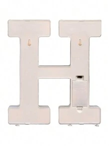 Decorative Letters With Bluelander LED Lights (AA Batteries Included) - H - 查看 6