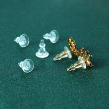Silicone Earring Backs, Full Cover, Clear Earring Backs Replacements, Hypoallergenic Earring Stoppers, Soft Earplugs For Studs Hook Earrings
