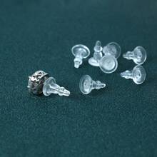 Silicone Earring Backs, Full Cover, Clear Earring Backs Replacements, Hypoallergenic Earring Stoppers, Soft Earplugs For Studs Hook Earrings