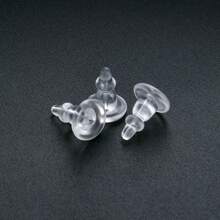 Silicone Earring Backs, Full Cover, Clear Earring Backs Replacements, Hypoallergenic Earring Stoppers, Soft Earplugs For Studs Hook Earrings
