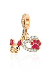 1pc Fashionable & Romantic Mermaid Tail, Butterfly, Flower, Puppy Paw, Dolphin, Sun, Eiffel Tower, Camera, Dragonfly Pendant Minimalist DIY Bracelet/Necklace/Jewelry Making Accessory Valentines