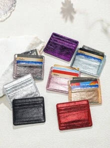 1 pièce Utilisation quotidienne  avec blocage RFID Motif  craquelé Mince et portefeuille pour cartes Cartes d'identité et cartes bancaires Porte-cartes Porte-cartes Portefeuille Porte-cartes de visite Porte-cartes de crédit Porte-cartes Femmes Pour femmes Mini portefeuille Porte-cartes