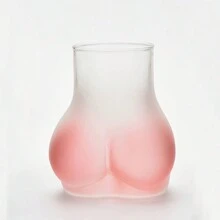 15.2oz 杯子带吸管套装，有趣性感可爱屁股玻璃杯，适用于咖啡、果汁、奶茶、冰饮料，创意屁股杯 - 彩色 - 查看 14