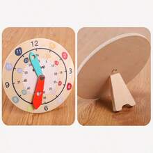 1 Set de reloj educativo infantil, conoce el formato de las 12/24 horas, reloj de juguete para que los niños aprendan a leer la hora - color - Ver 5