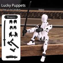 13关节可动人偶，3D打印第三代人偶玩具，DIY全身减压玩具，款式随机 - 1人偶+7配件 - 查看 17