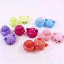 Adorable Kitty-Shaped Moisturizing Lip Balms In Fruit Flavors - Hydrating Daily Lip Care, Ideal Christmas Present For Her - Multicolor - View 1
