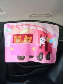 1pc Car Window Curtain: Track-Style Magnetic Sunshade For Car Windows, Providing Shade And Privacy Inside The Car. - Multicolor - View 7