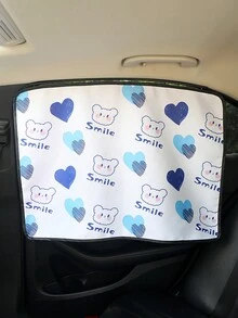 1pc Car Window Curtain: Track-Style Magnetic Sunshade For Car Windows, Providing Shade And Privacy Inside The Car. - Multicolor - View 2