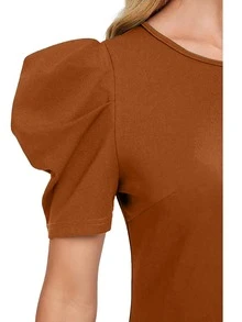 Kass Urban Women Short Dresses - 巧克力棕 - 查看 2