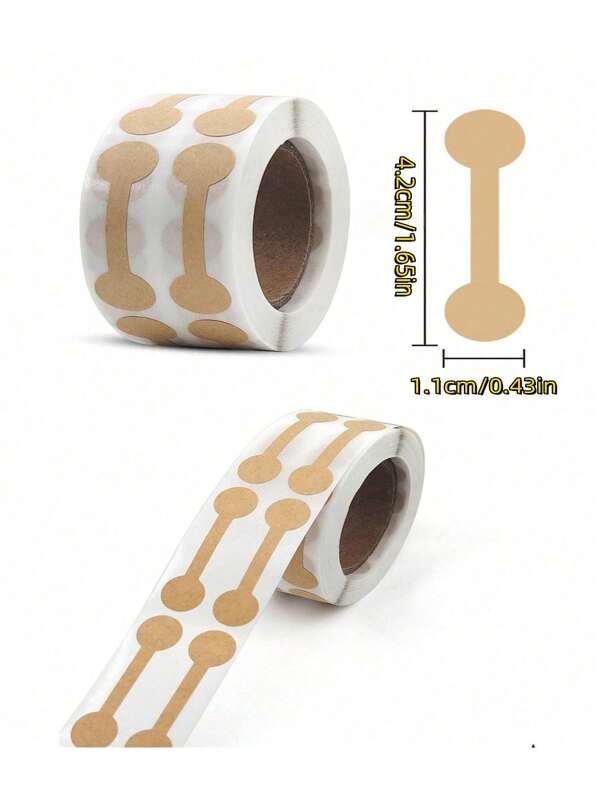500pcs/Roll Jewelry Price Label Sticker Self-Adhesive Paper For Necklace, Bracelet, Ring Display Packaging