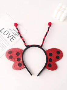 1 pieza de divertida y linda vincha de antenas de abeja para fiesta de disfraces infantil de Halloween - Multicolor - Ver 7