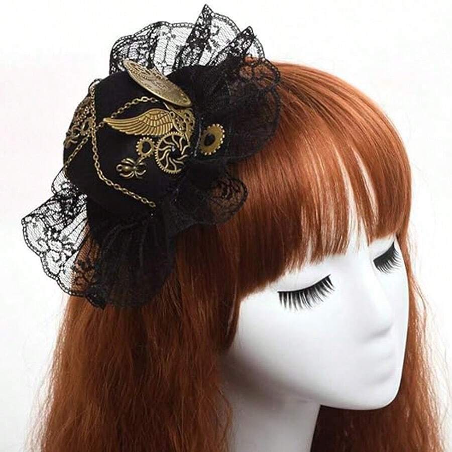Steampunk Style Performance Hat, Retro Lolita Mini Top Hat Accessory