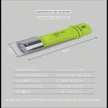 Linterna de buceo de alta potencia duradera con sellado de plástico y batería recargable, iluminación LED de emergencia para exteriores.BONITO - Mostaza Amarilla - Ver 7