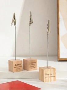 Portabiglietti da visita in legno personalizzato, fermaglio per messaggi a forma di coccodrillo creativo, per decorazione di San Valentino, forniture per feste a casa e cartellini dei tavoli, San Valentino, regali di decorazione di San Valentino, compleanno, laurea, multifunzionale, regolabile, anti-muffa, ornamentale, riutilizzabile, inciso, acciaio inossidabile, elegante, adorabile, di alta qualità, moderno, colorato, carino, confortevole, stile, personalizzato, unico, regali ideali per lui, regali ideali per lei, fidanzato, fidanzata, papà, mamma, famiglia, amici, figlio, figlia, studenti, ufficio, sala da tè, scuola, casa, vita estiva lenta