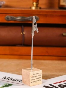 Portabiglietti da visita in legno personalizzato, fermaglio per messaggi a forma di coccodrillo creativo, per decorazione di San Valentino, forniture per feste a casa e cartellini dei tavoli, San Valentino, regali di decorazione di San Valentino, compleanno, laurea, multifunzionale, regolabile, anti-muffa, ornamentale, riutilizzabile, inciso, acciaio inossidabile, elegante, adorabile, di alta qualità, moderno, colorato, carino, confortevole, stile, personalizzato, unico, regali ideali per lui, regali ideali per lei, fidanzato, fidanzata, papà, mamma, famiglia, amici, figlio, figlia, studenti, ufficio, sala da tè, scuola, casa, vita estiva lenta