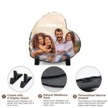 Personalized Slate Frame, Custom Photo Gift - Personalized Photo Gift And Custom Slate Artwork, Creating Personalized Photo Gifts For Weddings, Christmas, Thanksgiving, Mother's Day, Father's Day, Valentine's Day Using My Own Photos - Black - View 3