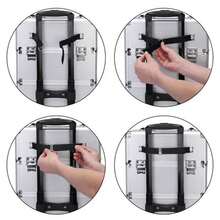 3 In 1 Aluminum Cosmetic Makeup Case Tattoo Box Silver - White - View 10