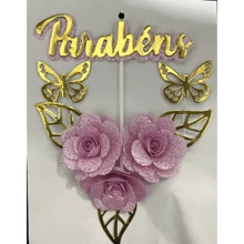 Cake Toppers - CONGRATULATIONS ROSA - View 2