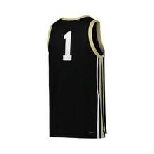 Nike Camiseta de baloncesto réplica de los  Commodores de estilo "novio" # 1 negra para hombre - Negro - Ver 3