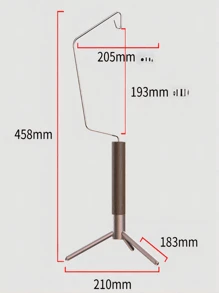 Wooden Tabletop Camping Lantern Stand, Detachable Atmosphere Light Post For Outdoor Camping - Brown - View 7