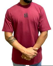 Men T-Shirts - 紫紅色 - 查看 1