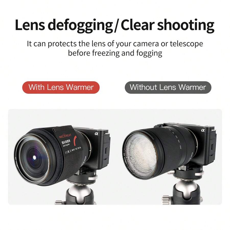 MECORIGHT MECORIGHT AntiFog Lens Heater Band, Prevents Fogging And