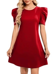 Kass Urban Women Short Dresses - 紅色 - 查看 1
