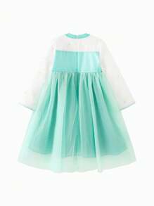 mini bala Girl's Dress Baby New Chinese Style Rabbit Print Princess Dress