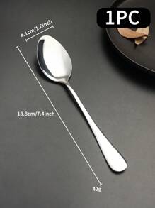 不锈钢情侣勺，情人节礼物，厨房，圣诞节礼物 - 銀色 - 查看 3