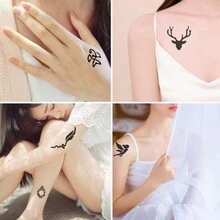 Temporary Tattoo Pen With Tattoo Templates Set - Ink-Based, Alcohol-Free, Skin-Friendly Body And Facial Coloring Tattoo Marker For Temporary Body Art - Multicolor - View 9