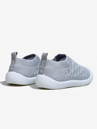  Yibubu Gray Children's Shoes, Mesh Breathable Kids Shoes, Soft-Sole Non-Slip Newborn First Walker Shoes, Infant Outdoor Sneakers Toddler Shoes