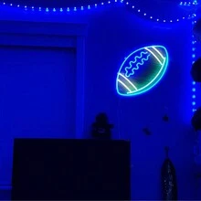 「一切所需就是愛」霓虹燈牌，「飲料」霓虹燈牌，「等級提升」霓虹燈牌，「足球」霓虹燈牌，「貓咪在月亮上」霓虹燈牌，「你好，陽光」霓虹燈牌，「閃耀」霓虹燈牌，「一直都是你」常規霓虹燈牌，「棕櫚樹海浪」霓虹燈牌，「暖白色LED燈」牆飾，USB供電霓虹燈牌，用於訂婚派對，俱樂部，酒吧，旅館，餐廳，咖啡店，商店，臥室，客廳，書房，圖書館，酒館，健身房，運動場，足球場，寵物店 - 彩色 - 查看 6