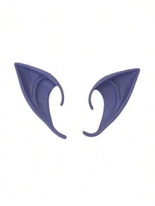 Accessoire de fête cosplay d'oreilles courtes, pointes d'oreilles de vampire pour spectacle de fantaisie Renaissance, bal masqué et fête d'Halloween