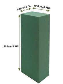1 pieza/4 piezas Cuadrada/Círculo.Lodo de flor redonda de espuma de flores de espuma verde, conjunto de arreglo floral de flores de espuma húmeda para plantas suculentas, ramos, hogares, bodas, fiestas, hoteles y floristerías. Regalos de Navidad y San Valentín de DIY de flores frescas y artificiales, planta artificial para decoración de espuma de tienda de arreglos florales - barro de flores - Ver 12