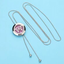 Aromatherapy Pendant Necklace Long Tassel Necklace Aromatherapy Essential Oil Diffuser Necklace DIY Tree Cat Flower Perfume Box Sweater Chain Open Locket Perfume Necklaces Aroma Jewelry