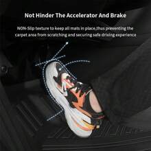 Car Floor Mat All Weather Rubber Automotive Floor Liner For For D F-150 2015-2023