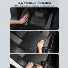 Car Floor Mat All Weather Rubber Automotive Floor Liner For For D F-150 2015-2023