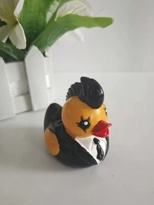 Hand-Painted Satan Duck In Suit/Rock Duck Desktop Model Ornament, Car Decoration - Multicolor - View 8