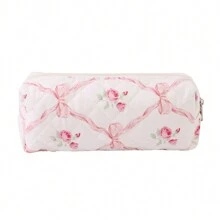 1/2/3pcs Bowknot Design Makeup Bags, Large Capacity Quilted Cosmetic Pouch, Sweet Student Style Handheld Toiletry Bag, Makeup Bag, Makeup Bags, Cosmetic Bag, Makeup Organiser, Travel, Makeup Pouch, Make Up Bags, Bags, Vanity Accessories, Small Makeup Bag, Makeup Pouch, Cosmetic Bag, Large Capacity, Large Makeup Bag, Christmas Gifts, Pouch, Travel, Gifts For Women, Women's Pouch, Clutch / Small Handbag, Makeup Organizer, Pouch, Brush Holder, Mini Pouch, Large Capacity Pouch,Gifts For Women,Christmas Gifts,Gift Ideas For Women - Pink - View 14