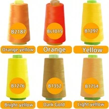 1pc/2pcs Sewing Thread, 46 Color Options, 3000 Yards/Spool, Household Sewing Thread Suitable For Various Scenarios (Packaging And Spool Color Random)