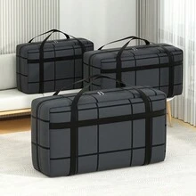 BRIVILAS 1 Túi Đựng Đồ Du Lịch Có Thể Gập Lại, Túi Hành Lý Di Động Có Dây Kéo, Túi Thể Thao Nhẹ Đơn Giản - màu đen - Xem 8