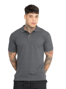 Men Polo Shirts - 深灰色 - 查看 1