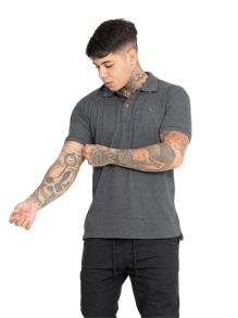 Men Polo Shirts - 深灰色 - 查看 3