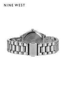 Nine West Women's Silver-Tone Bracelet Watch NW/1663SVSB - Silver - View 2